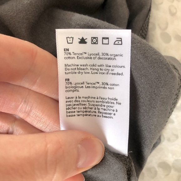 TENCEL And Organic Cotton Top - NEW (GREY/COFFEE) - Picture 8 of 8